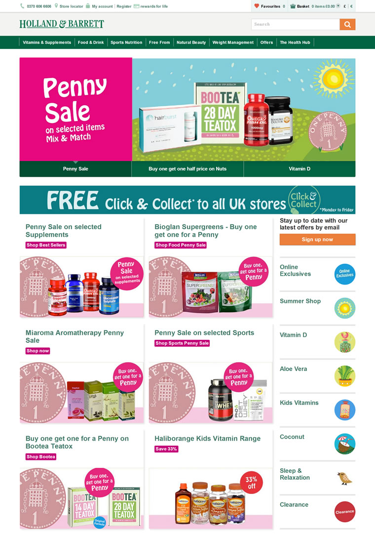 英国百年闻名的优质健康产品连锁店：Holland & Barrett