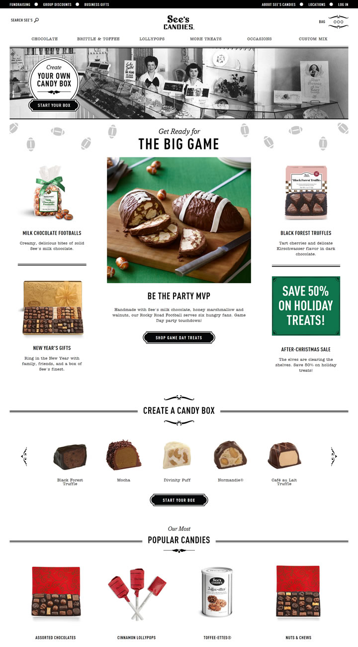 喜诗官方在线巧克力店：See’s Candies