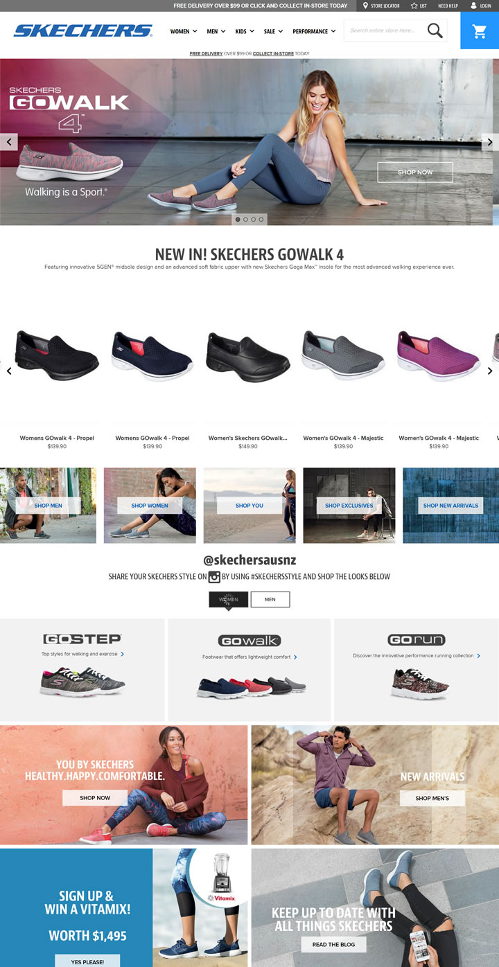 斯凯奇新西兰官网：SKECHERS新西兰