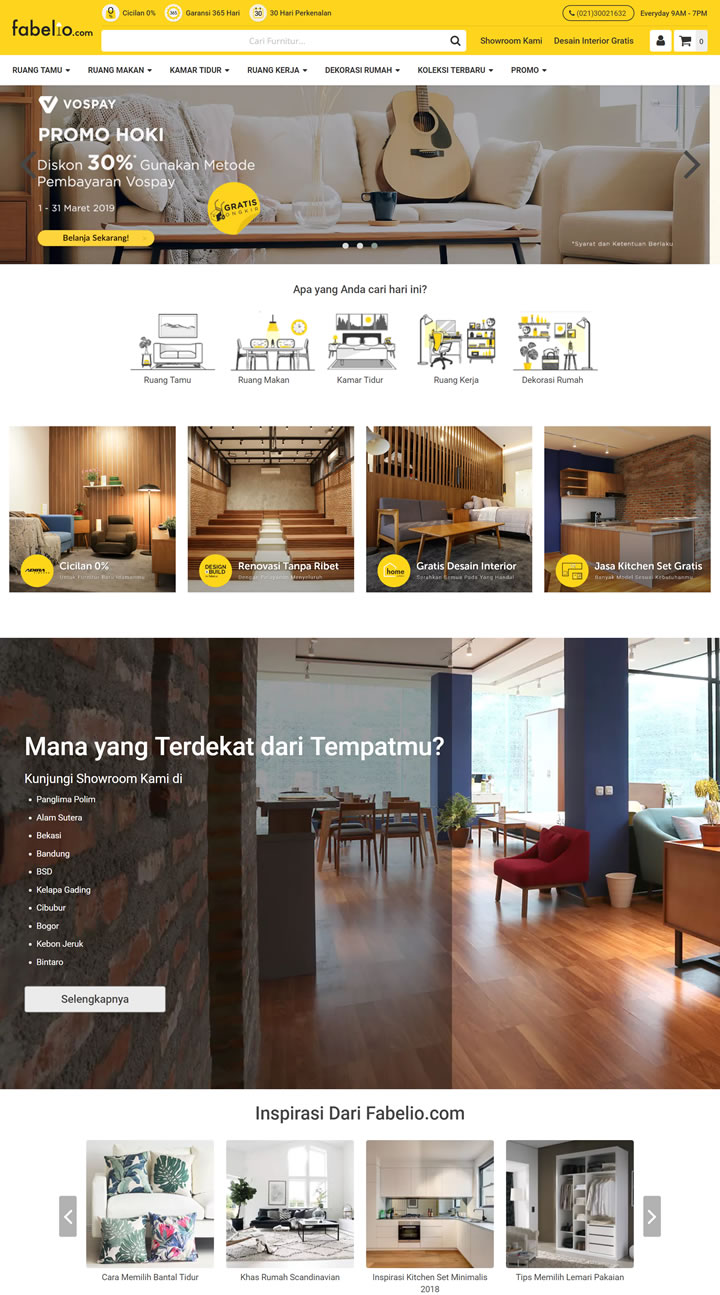 印尼极简主义和实惠的在线家具店：Fabelio