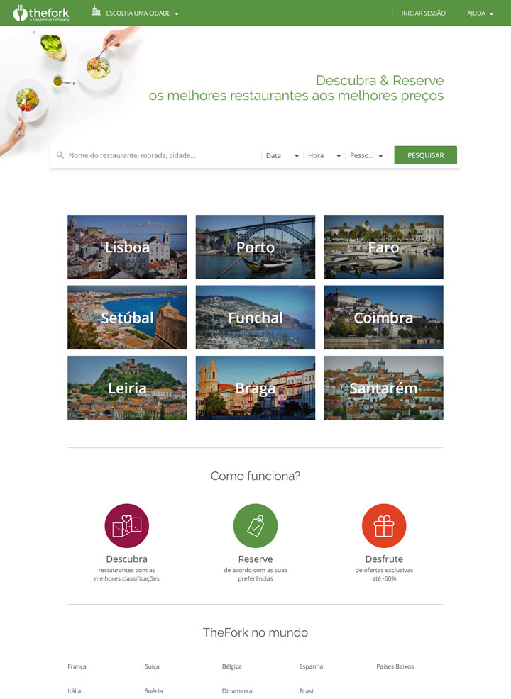 TheFork葡萄牙：欧洲领先的在线餐厅预订平台