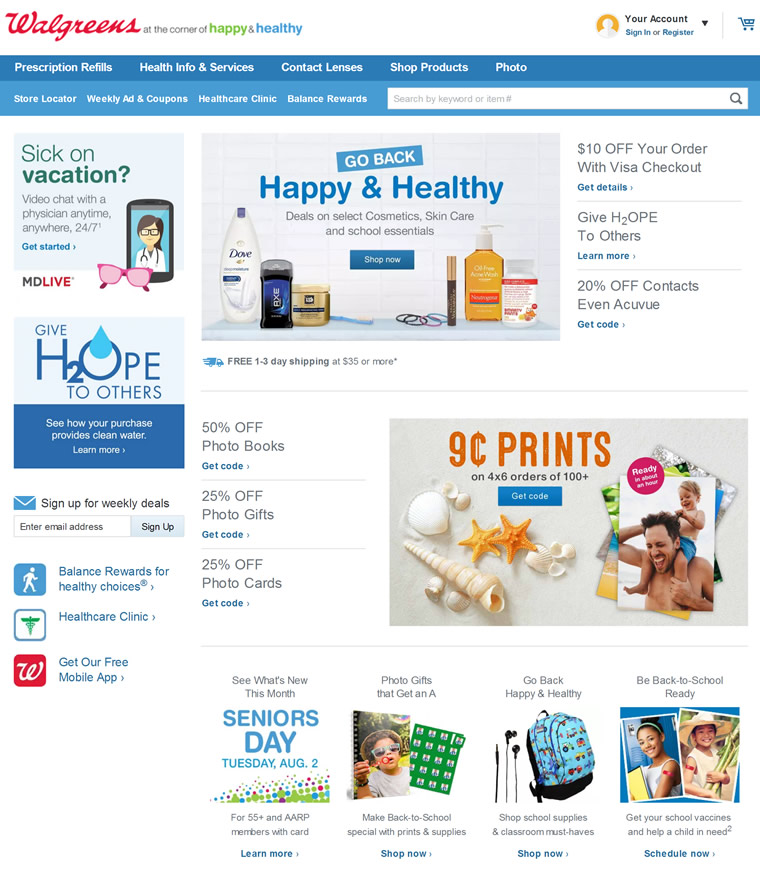 America’s Online Pharmacy: Walgreens