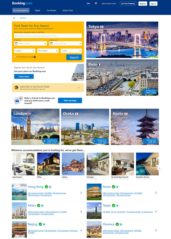 Booking.com US: Global Hotel Online Booking Website