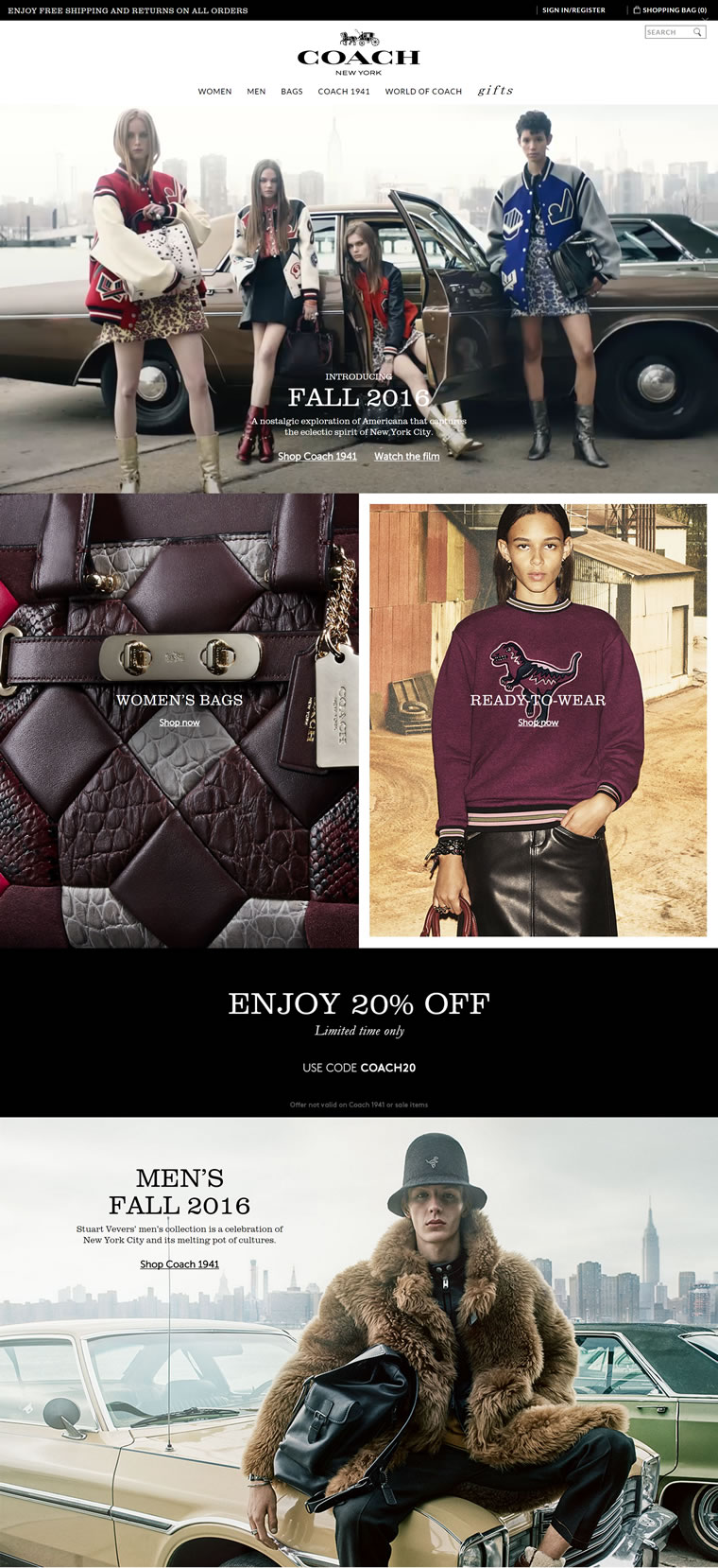 Coach UK Official Site: New York Modern Luxury Brand Est. 1941