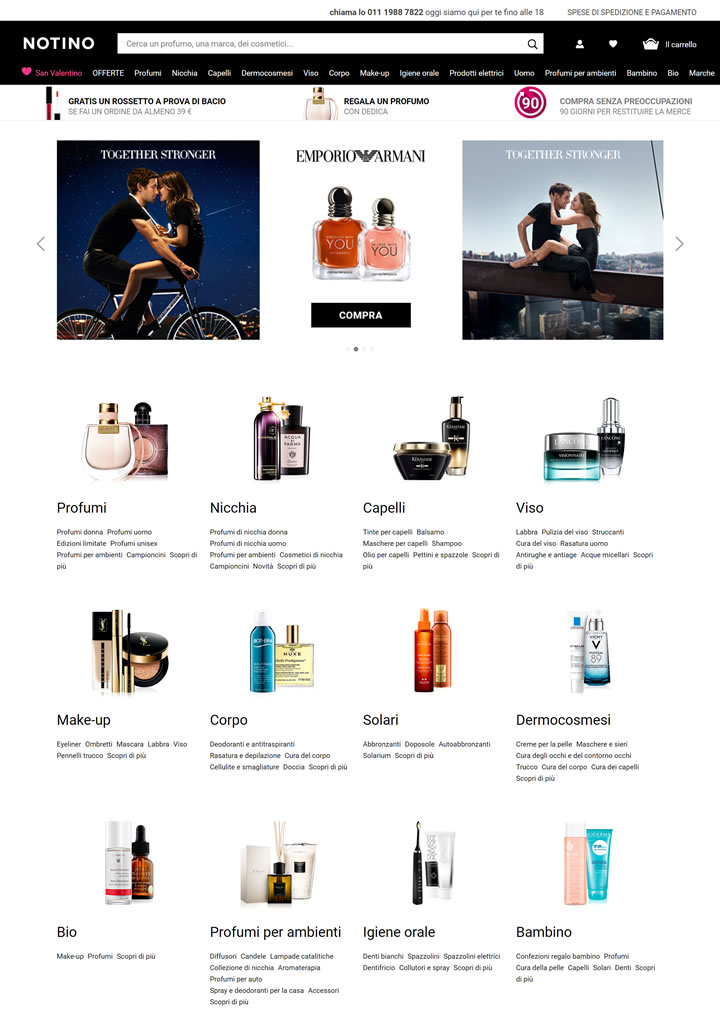 NOTINO Italy Site: Perfumes and Cosmetics Online