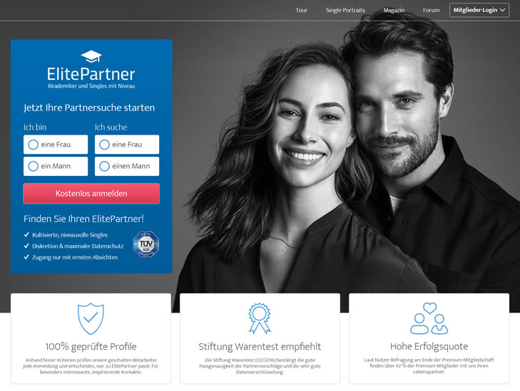 German High-End Singles Dating Site: ElitePartner