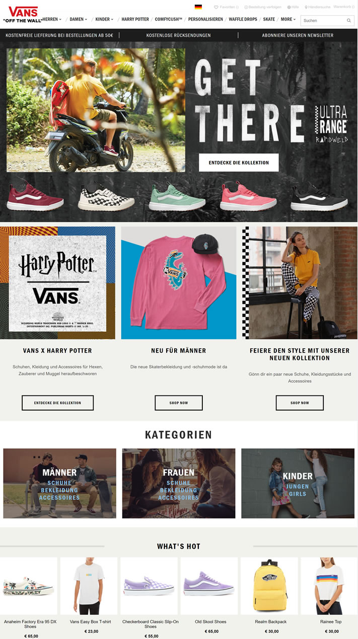 Vans Germany Official Site: Vans De